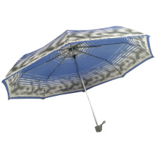 Parapluie de support en métal personnalisé coupe-vent pliant 3 promotionnel